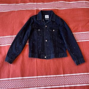 NEED from Need Supply black denim jacket with rhinestones